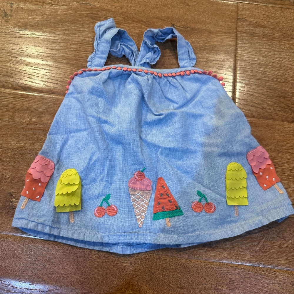 Baby Boden Light Blue Sleeveless Top